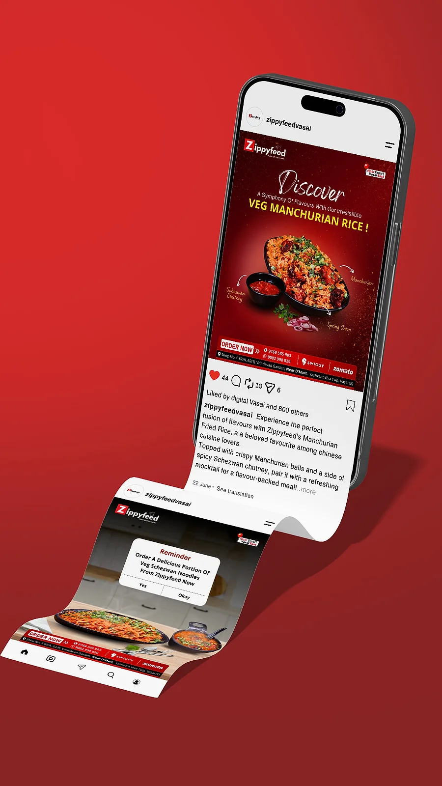 Zippyfeed social media creatives mockup